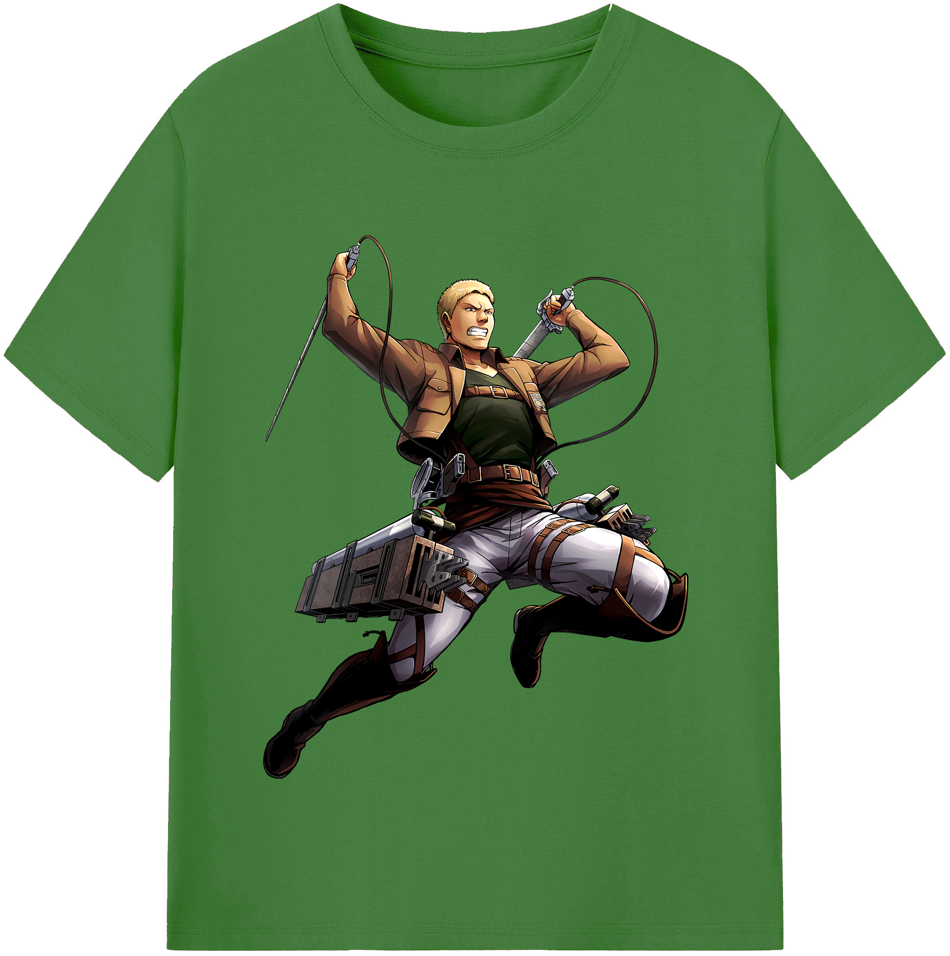 （画像用） 進撃の巨人 ライナー・ブラウン Attack on Titan Reiner Braun レディースカジュアルプリントTシャツ（綿100％）